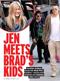 Afterward, jennifer aniston was interviewed by a famous online magazine. Jen Meets Brad S Kids Pressreader