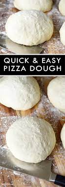 Super Easy To Make And Tasty Quick And Easy Pizza Dough No Electric Mixer Or Fancy Dough Hook Needed Here Mix E Pizza Dough Recipe Easy Recipes Easy Pizza