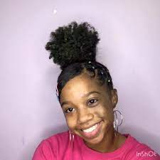 Kelsey On Instagram Wassup Y All Here S Another Tutorial High Bun W Swoop Rubb Natural Hair Puff Natural Hair Styles Easy Black Natural Hairstyles