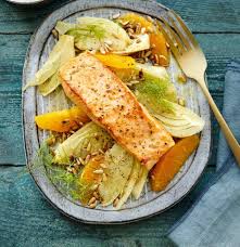 Lachsfilet Mit Fenchel Orangen Gemuse Rezept Rezept Rezepte Mit Fenchel Rezepte Lachsfilet