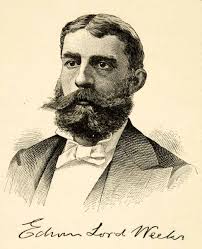 1881 Wood Engraving Portrait Edwin Lord Weeks American Artist Painter