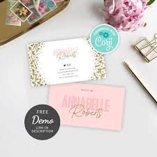Get the look you want without the hassle. Printable Business Card Template Gold Glitter And Pink Design Editable