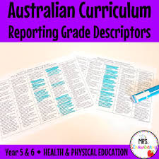 O que significa ser saudável?suporte de ensino bilíngue Year 5 And 6 Health And Pe Australian Curriculum Reporting Grade Descriptors