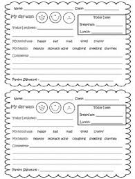 daily behavior chart smile