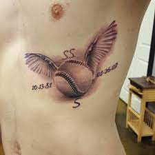Baseball tattoos on the ribs. Recommendation Make Dinner Paper Baseball Tattoo Designs Paysagement Org