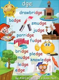 There are 104 words ending with dge. Dge Words Free Printable Phonics Poster You Need To Have This