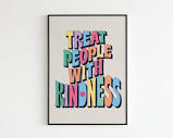 Harry Styles Treat People With Kindness Lyrics Music A3 A4 A5 Wall ...