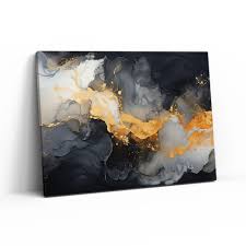 Tablou Canvas-Abstract Grey Storm – The Print Studio