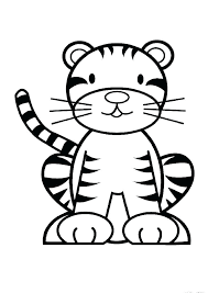 Click the the cutest baby tiger coloring pages to view printable version or color it online (compatible with ipad and android tablets). Cute Tiger Coloring Page Free Printable Coloring Pages For Kids