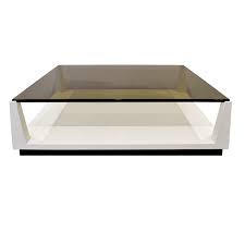 Those who consider cocktails for twelve just another. Tommi Parzinger Lacquered Coffee Table With Smoke Glass Top 1970s Lobel Modern Nyc