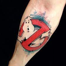 While there are many ghostbusters tattoos in the world, not all of them are as… massive as shon johnson's. Ghostbusters Logo Tattoo Retro Tattoos Movie Tattoos Tattoos