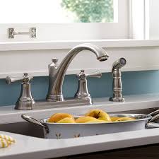 Double handle (333) single handle (236) deckplate included. Side Spray Kitchen Faucets