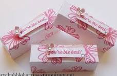 Stampin' Up! Lipstick/Gloss or Treat Gift Box using Flower ...