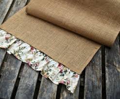 Cuval Bezinden Runner Fikirleri 1 Cuval Bezi Table Runners Shabby Vintage