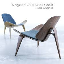 Wegner Ch07 Shell Chair 3d Model Single Sofa Chair Shell Chair Chair