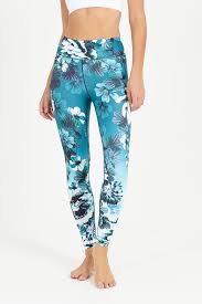 Dharma Bums High Waist 7 8 Yoga Leggings Everglades