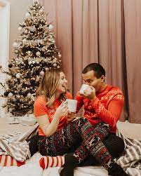 Christmas In Home Session Christmas Tree Couples Photography Christmas Season Cou Christmas Couple Pictures Christmas Pajama Pictures Family Christmas Pictures