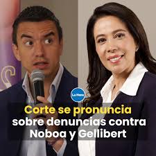 En el cuarto día de la campaña electoral 🗳, la Corte Constitucional se  pronunció sobre las denuncias y los decretos relacionados al presidente  Daniel Noboa y a Cynthia Gellibert. 🤔 Conoce su