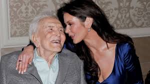 Kirk douglas with his son michael, who would also go on to become a legendary actor. Catherine Zeta Jones And Michael Douglas Pay Tribute To Late Kirk Douglas To Commemorate His Birthday Entertainment Tonight