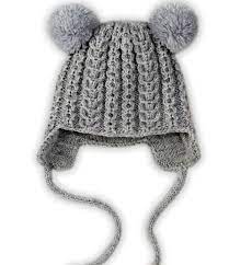 Earflap Pom Pom Kids Hat Kids Hats Patterns Baby Knitting Patterns Hat Pattern