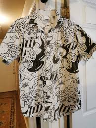 Steve Harrington X Staple Vintage Button Up Shirt Large L RARE Black and  White | eBay