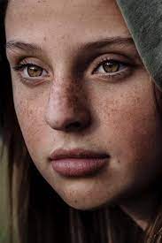 Beautiful Close Up Image Of Young Woman With Freckles Black And White Portrait Intense Video Women With Freckles Beautiful Freckles Portrait