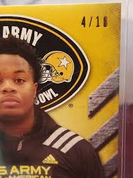 KENDALL RANDOLPH 2017 Leaf US Army All American TOUR Yellow AUTO #4/10  ALABAMA