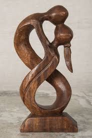 Abstract Wooden Sculpture Wooden Sculpture Wood Statues Wood Carving Art