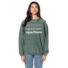 Spartans Michigan State Chicka D Repeating Corded Sweatshirt Alumni Hall