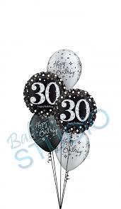 30th birthdays made special with beautiful stars & swirls 30th birthday balloons. 30th Birthday Bouquet Balloons Vancouver Jc Balloon Studio