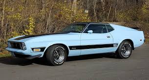 Baby Blue 1973 Ford Mustang Mach 1 Could Be Yours For 14k Carscoops Ford Mustang Mustang Mach 1 Blue Mustang