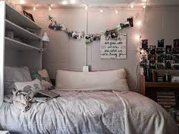Fairy Lights Home Decor Bed Bedroom House Goals Riddhisinghal6 Cozy Small Bedrooms Girl Room Room Inspiration