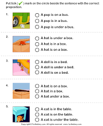Choose The Sentence With The Correct Preposition Turtlediary Com Preposition Worksheets Preposition Worksheets Kindergarten Prepositions