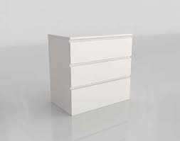You can create so many variations with ikea hacks that you will definitely find something to fit your decor. Malm 3 Drawer Chest 3d Model Glancing Eye