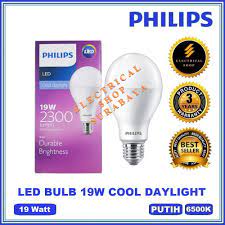 Lampu kami lebih hemat energi hingga 80% daripada bohlam konvensional. Philips Lampu Led Bulb 19w 19 Watt Putih Garansi 3 Tahun Harga Grosir Ledbulb Ori Murah Shopee Indonesia