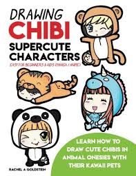 This cute pusheen drawing is perfect to show your mom. Drawing Chibi Supercute Characters Easy For Beginners Kids Manga Anime Learn How To Draw Cute Chibis In Animal Onesies With Their Kawaii Pets Drawing For Kids Volume 19 Buy Online