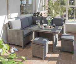 Kettler Palma Mini Casual Dining Corner Set Used Outdoor Furniture Garden Furniture Sets Rattan Garden Furniture