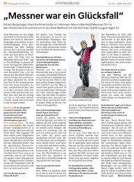 Maybe you would like to learn more about one of these? Exklusivinterview Mit Extrembergsteiger Hans Kammerlander Erschienen In Den Flachgauer Nachrichten Beilage Der Ost Hans Kammerlander Interview Tageszeitung