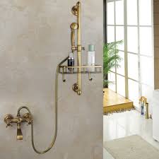 antique brass bathtub shower faucet