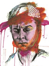 Matthew T. Beach — 18"x24". Charcoal, acrylic, spray paint, pastel,...