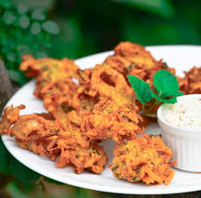 Onion Bhajis Hadias Lebanese Cuisine Onion Bhaji Recipes Onion Bhaji Mediterranean Recipes