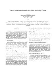 If your paper is intended for a conference, please observe the conference page limits. Ieee 2 Column Format