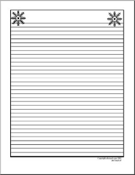 Apart from ruled paper we also have printable penmanship paper that is useful for kids who practice their handwriting. Writing Paper Snowflakes Upper Elementary Abcteach