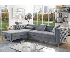 Amie Button Tufted Sectional Sofa Provide ample seating with sectional sofas.