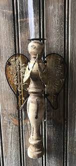 About 0% of these are christmas decoration a wide variety of rustic angel options are available to you, such as material, use, and occasion. Vintage Inspired Rustic Praying Spindle Angel Ornament Etsy Angel Ornaments Spindle Angels Rustic Angels