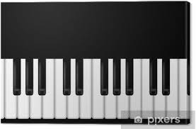 Kostenlose lieferung bei ihrer ersten bestellung mit versand durch amazon. Leinwandbild Klavier Tastatur Schwarzweiss Hintergrund Pixers Wir Leben Um Zu Verandern