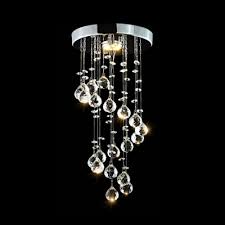 It's crafted with a frosted featuring a metal canopy in a lustrous black finish, this simple flush mount provides a lot of character in a small package. Ceiling Lights Dining Livingroom Hallway Elegant Spiral Flush Mount Chandelier Modern Crystal Raindrop Chandelier Crystal Ball Fixture Pendant Ceiling Lamp Lighting Fixtures For Bathroom Bedroom 8x15 8 Lighting Ceiling Fans