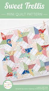 Pdf Quilt Pattern Sweet Trellis Mini Steppmuster Patchworkmuster Und Patchwork Anleitung