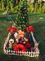 If this is the practice in your area, you may want to go all out on christmas decorations for your loved one. Christmas Decorations Cemetery Decorations Gravesite Decorations Grave Decorations