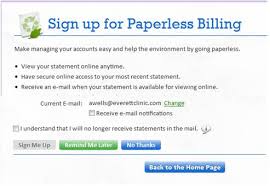 Sign Up For Paperless Billing The Everett Clinic